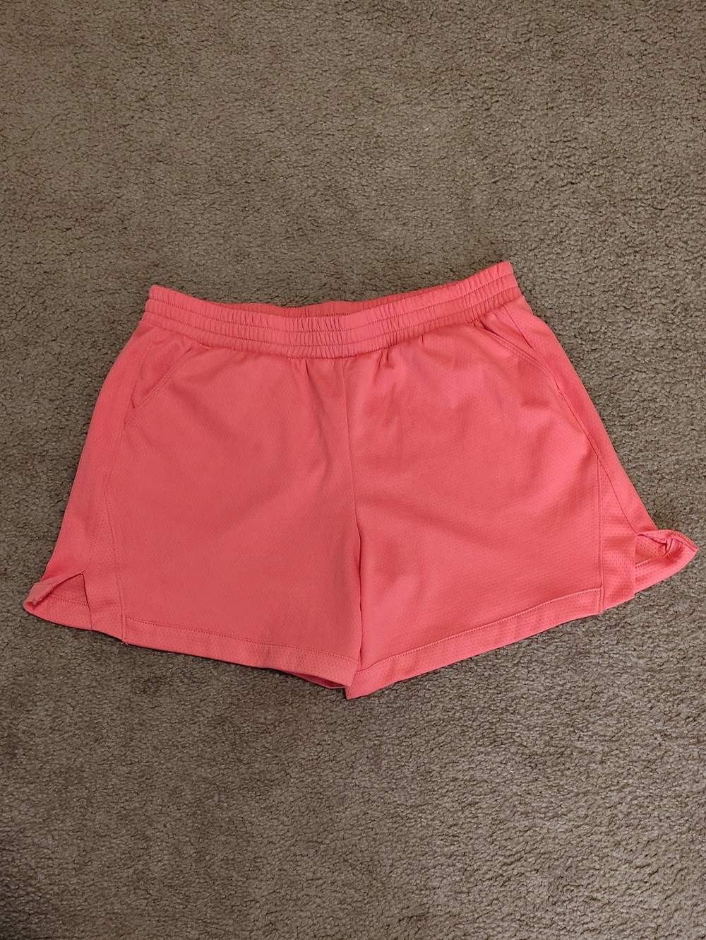 Athletech Coral Pink Athletic Shorts